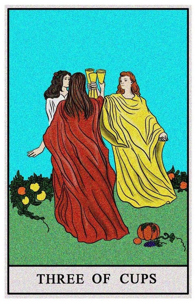 Boston Tarot Readings - Three of Cups
