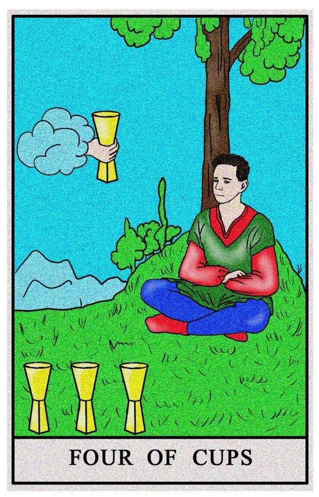 Boston Tarot Readings - Four of Cups