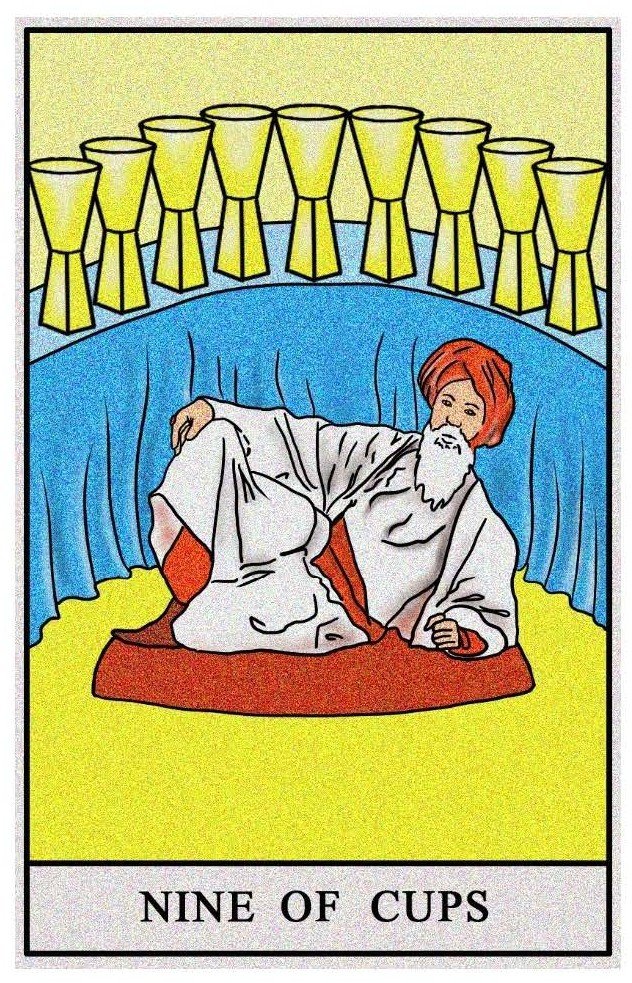 Boston Tarot Readings - Nine of Cups