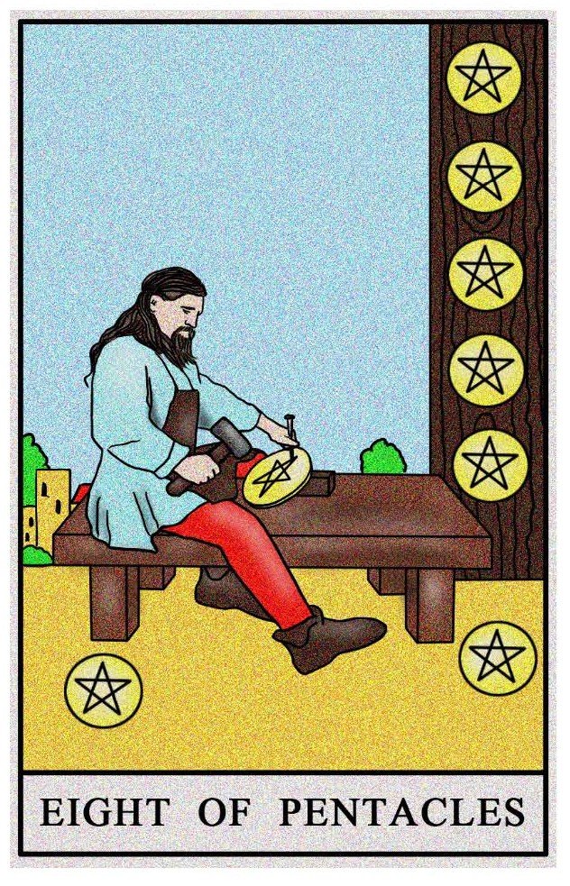 Boston Tarot Readings - Eight of Pentacles