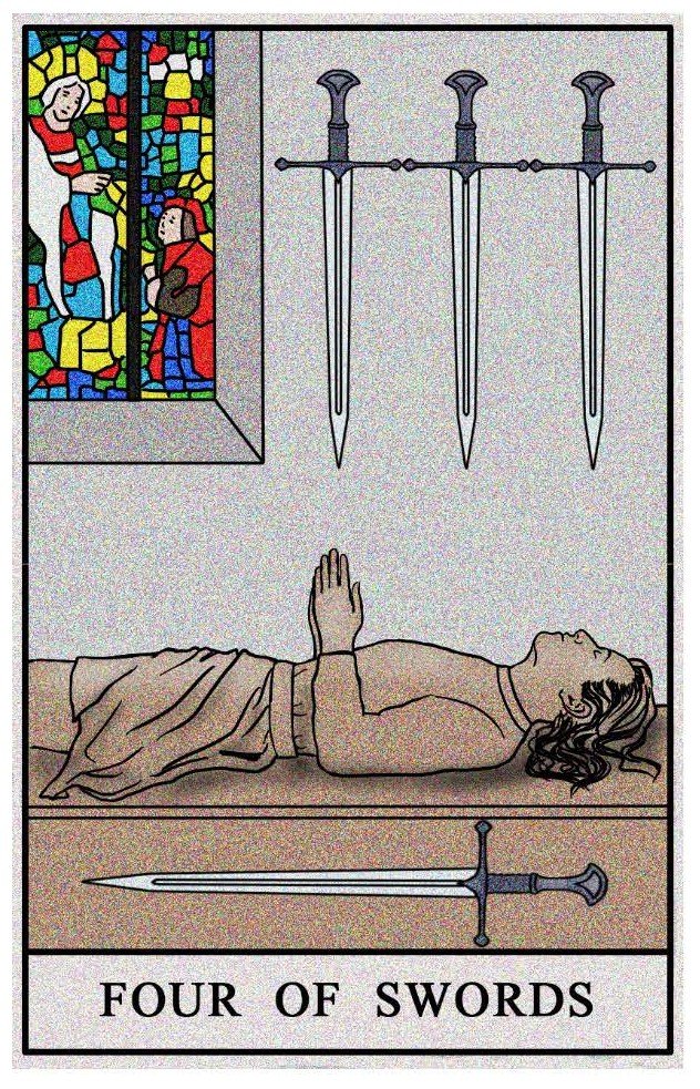 Boston Tarot Readings - Four of Swords