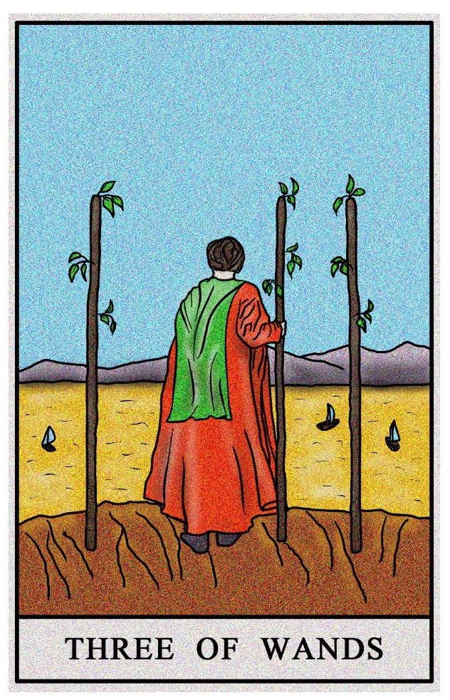 Boston Tarot Readings - Three of Wands