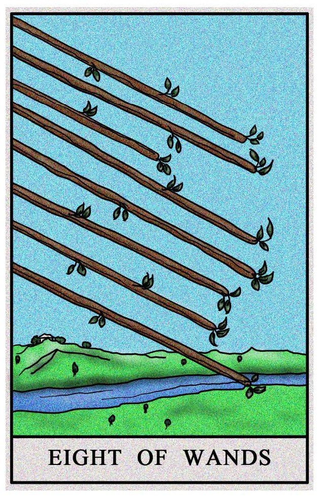 Boston Tarot Readings - Eight of Wands